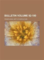 Bulletin Volume 92-100,1231082437,9781231082430