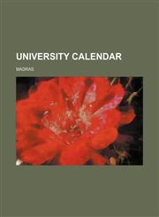 University Calendar,1231153687,9781231153680