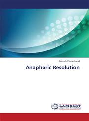 Anaphoric Resolution,3659402230,9783659402234