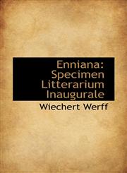Enniana Specimen Litterarium Inaugurale,1113010525,9781113010520