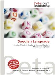Sogdian Language,6133110503,9786133110502