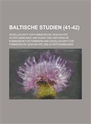 Baltische Studien (41-42),1153557819,9781153557818