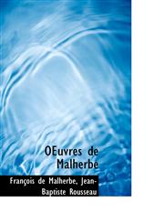 OEuvres de Malherbe,1116495694,9781116495690