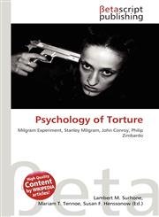Psychology of Torture,613473473X,9786134734738