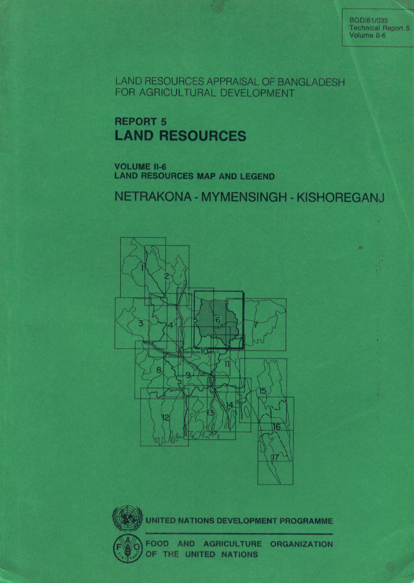 Land Resources Appraisal of Bangladesh for Agricultural Development : Report 5 - Land Resources, Vol. II-4 Land Resources Map and Legend Jaipurhat - Bogra - Sirajganj - Pabna