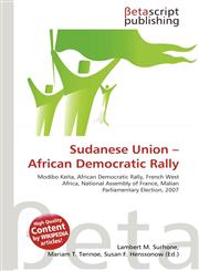 Sudanese Union - African Democratic Rally,6135299816,9786135299816