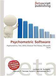 Psychometric Software,6134737526,9786134737524
