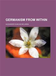 Germanism from within,1150444649,9781150444647