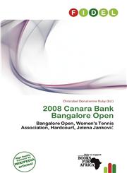 2008 Canara Bank Bangalore Open,6201489541,9786201489547