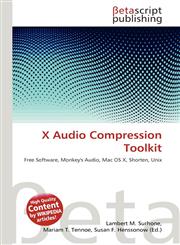 X Audio Compression Toolkit,6131108501,9786131108501