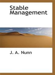 Stable Management,1115933485,9781115933483