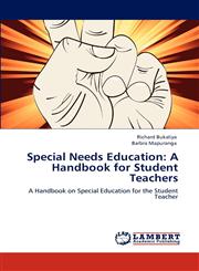 Special Needs Education A Handbook for Student Teachers,3848425858,9783848425853