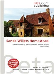 Sands-Willets Homestead,6136254360,9786136254364