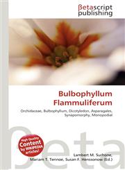 Bulbophyllum Flammuliferum,6136219697,9786136219691