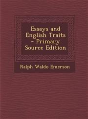 Essays and English Traits - Primary Source Edition,1287956866,9781287956860