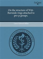 On the structure of Witt-Burnside rings attached to pro-p groups.,1243864311,9781243864314