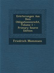 Erörterungen Aus Dem Obligationenrecht, Volume 1 - Primary Source Edition,1293398063,9781293398067