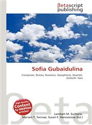 Sofia Gubaidulina,6131157464,9786131157462