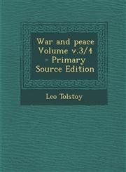 War and Peace Volume V.3/4 - Primary Source Edition,1294337629,9781294337621