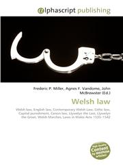 Welsh Law,6130074271,9786130074272