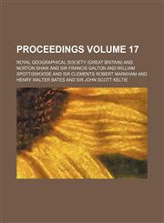 Proceedings Volume 17,1151276774,9781151276773