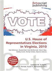 U.S. House of Representatives Elections in Virginia, 2010,6134830984,9786134830980