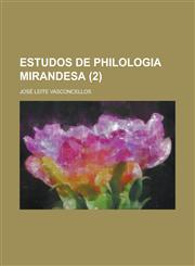 Estudos de Philologia Mirandesa (2 ),1234610698,9781234610692