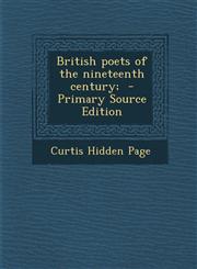 British Poets of the Nineteenth Century;,1289786321,9781289786328