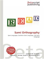 Sami Orthography,613524129X,9786135241297