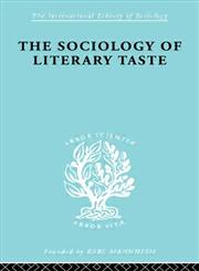 Sociology Lit Taste,0415175984,9780415175982