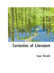 Curiosities of Literature,1115466690,9781115466691