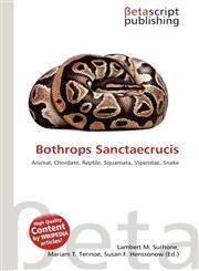 Bothrops Sanctaecrucis,613516726X,9786135167269