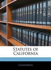 Statutes of California,1142083586,9781142083588