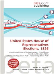 United States House of Representatives Elections, 1826,6135451669,9786135451665