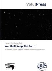 We Shall Keep The Faith,6138947509,9786138947509