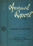 Research in Progress Annual Report - 1969-70