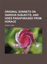 Original Sonnets on Various Subjects,1153806428,9781153806428