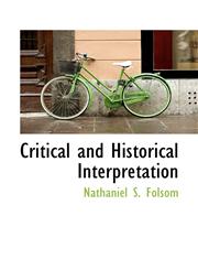 Critical and Historical Interpretation,1110433352,9781110433353