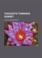 Thoughts towards sunset,1236459075,9781236459077