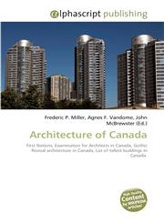 Architecture of Canada,6130223420,9786130223427