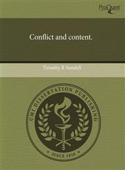 Conflict and content.,1243701943,9781243701947