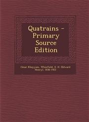 Quatrains - Primary Source Edition,1293465127,9781293465127
