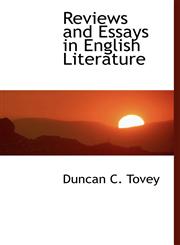 Reviews and Essays in English Literature,114014524X,9781140145240