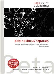 Echinodorus Opacus,6134879770,9786134879774