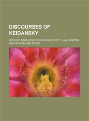 Discourses of Keidansky,1459064992,9781459064997