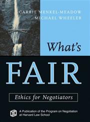 What's Fair Ethics for Negotiators,1118009258,9781118009253