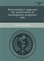 Neurexophilin1 suppresses the proliferation of hematopoietic progenitor cells.,1249905125,9781249905127