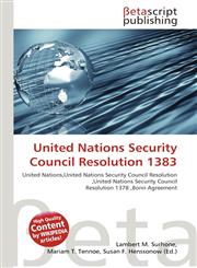 United Nations Security Council Resolution 1383,6136195747,9786136195742