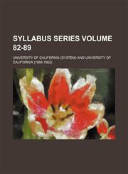 Syllabus Series Volume 82-89,115416103X,9781154161038