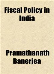 Fiscal Policy in India,1154930580,9781154930580